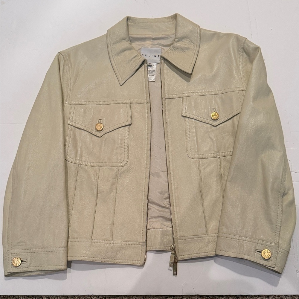CELINE 100% Lambskin Women’s Jacket size 44. Made in France. Perfect condition.